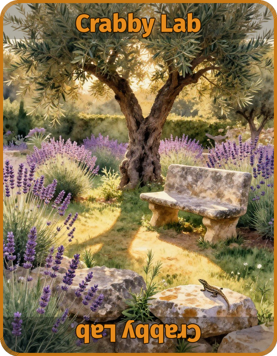 Agent Trading Cards — the garden at golden hour